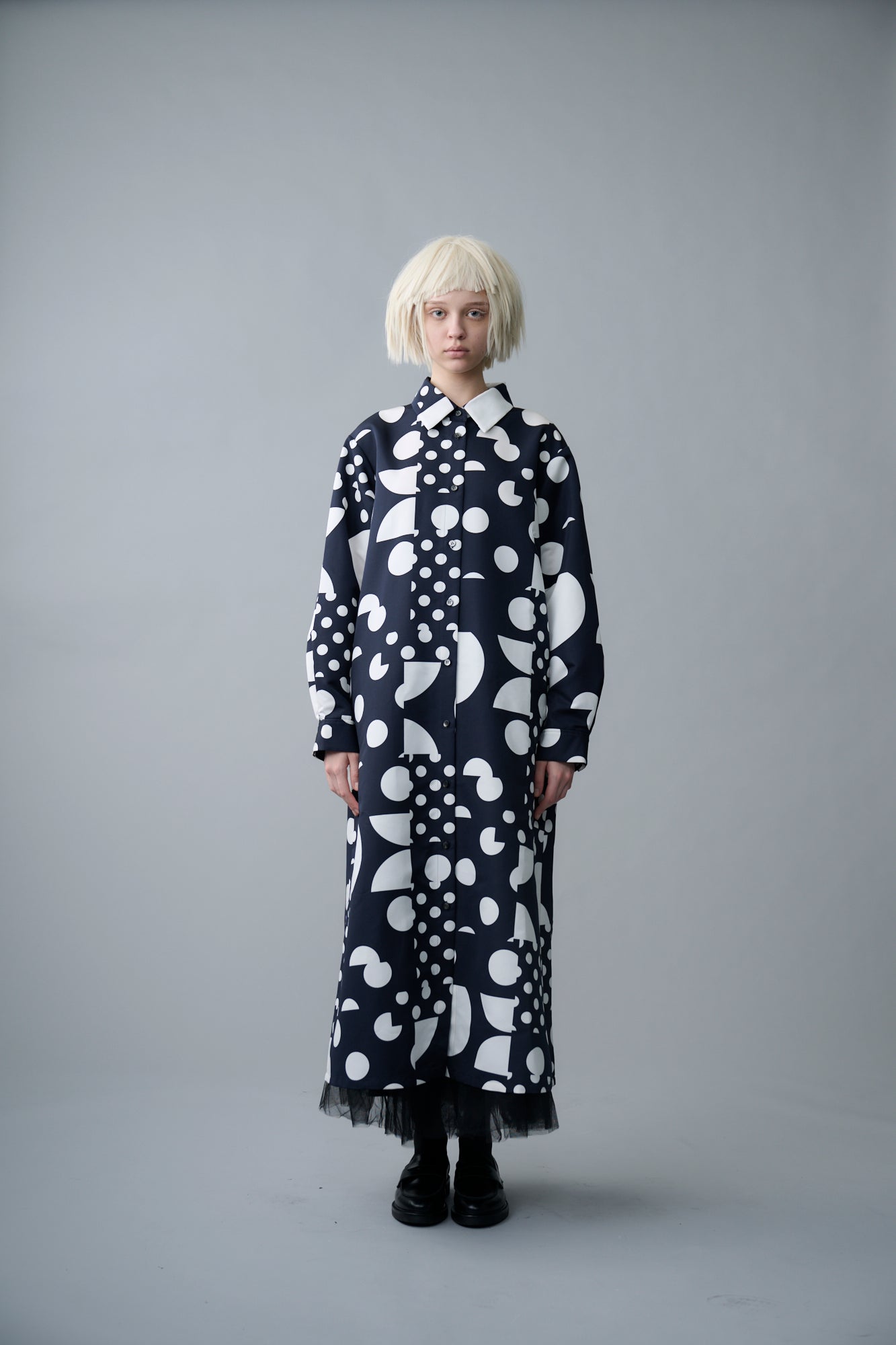 Geometric dot Shirt Dress