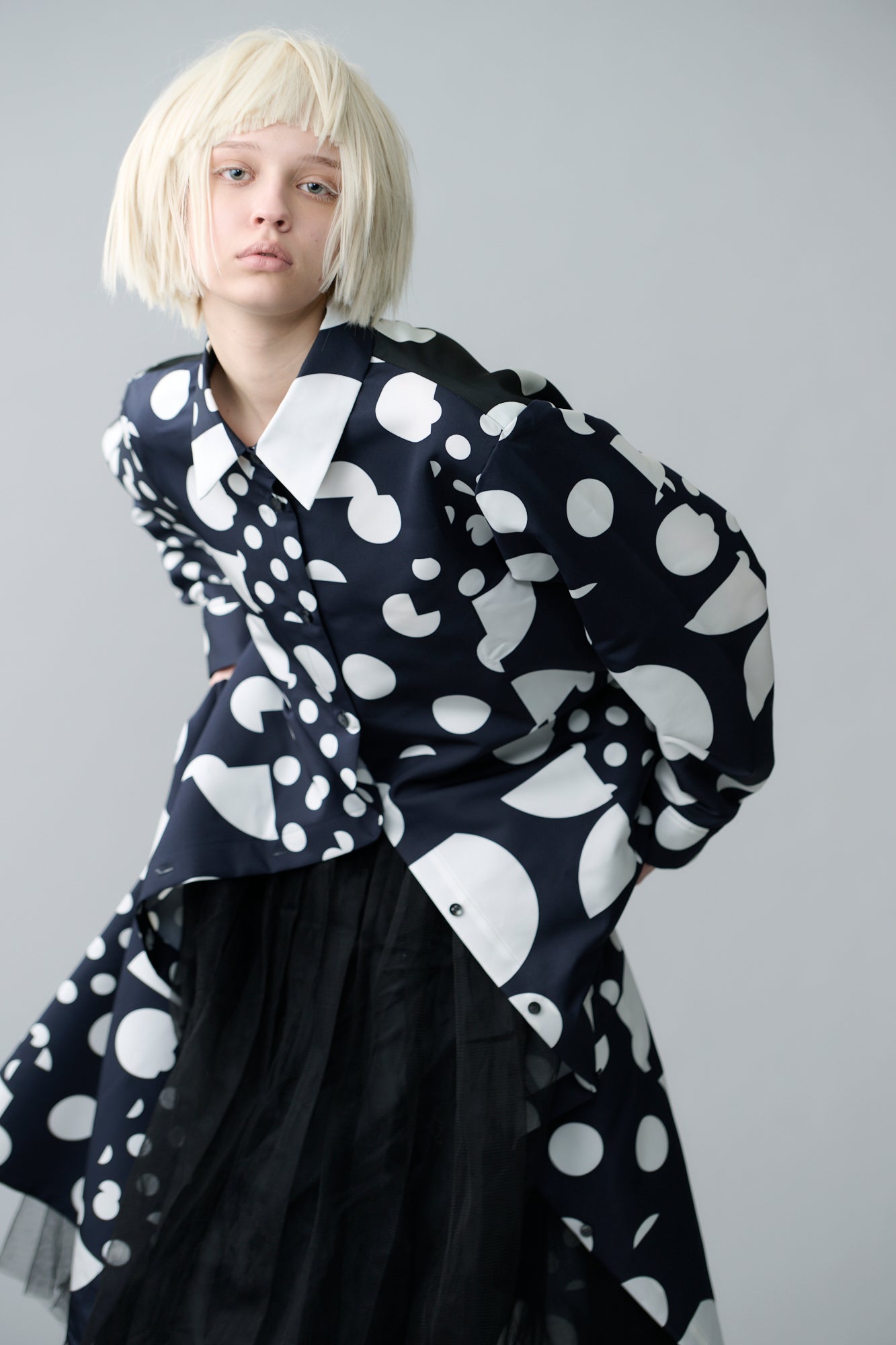 Geometric dot Shirt Dress