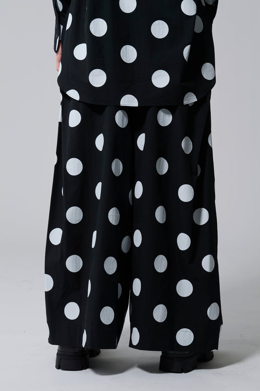 φ2inch dot Side Tuck'' Hakama '' Pants BLACK