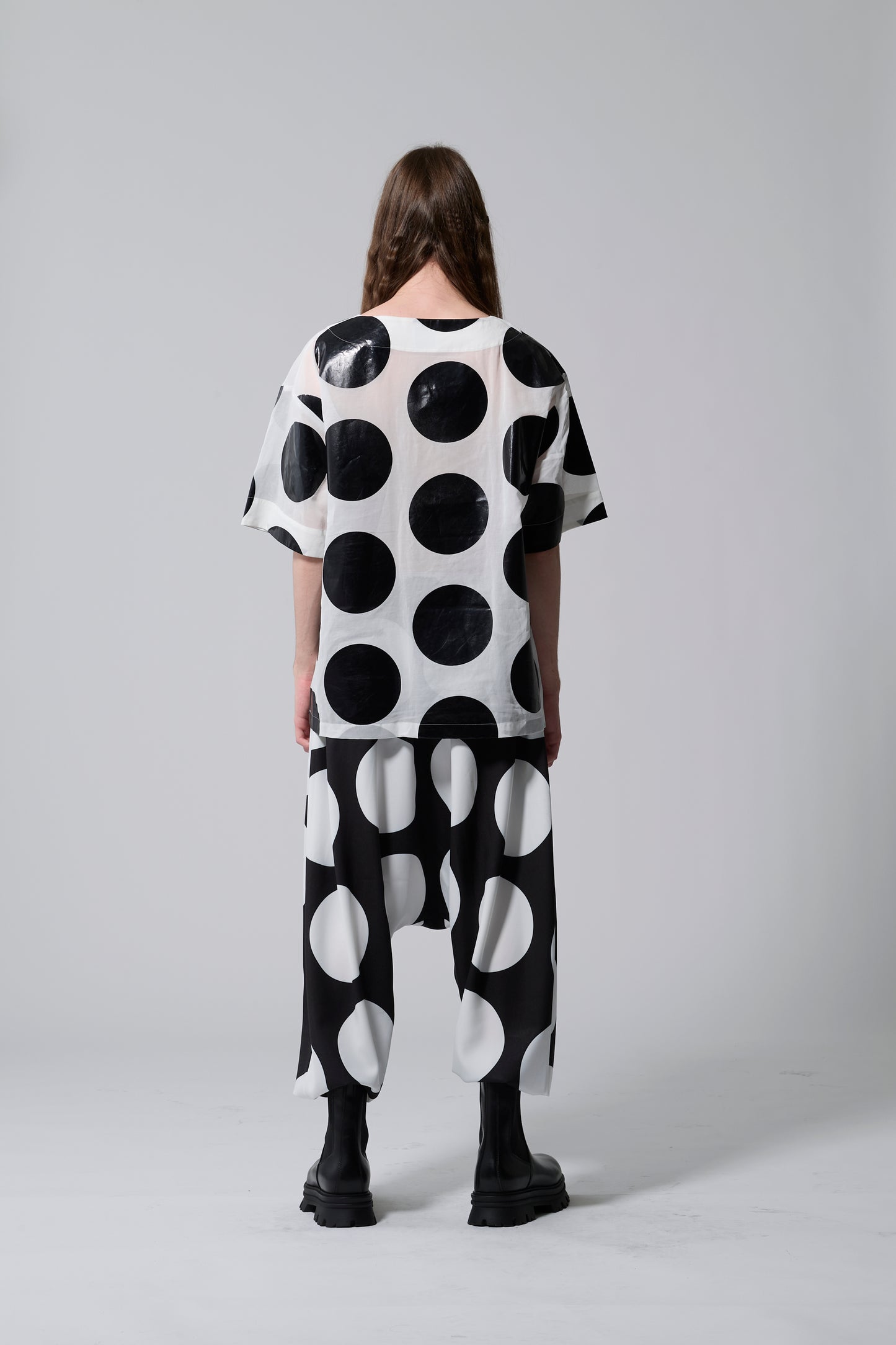 φ6inch dot Foil Print Tee WHITE