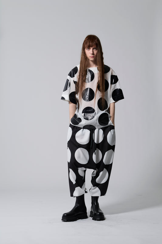 φ7inch dot Sarouel Pants BLACK