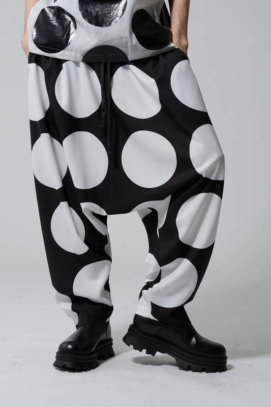φ7inch dot Sarouel Pants BLACK