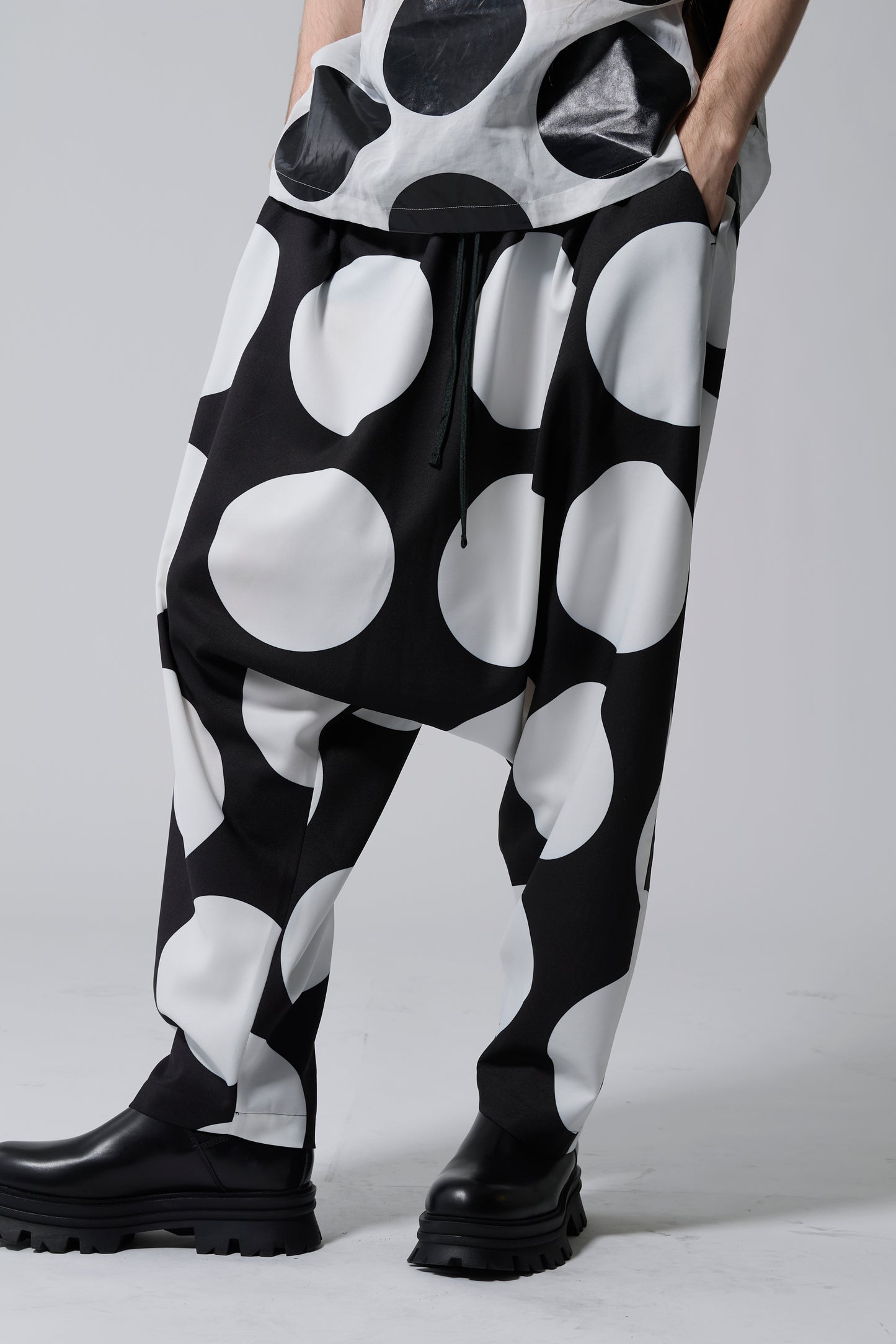 φ7inch dot Sarouel Pants BLACK