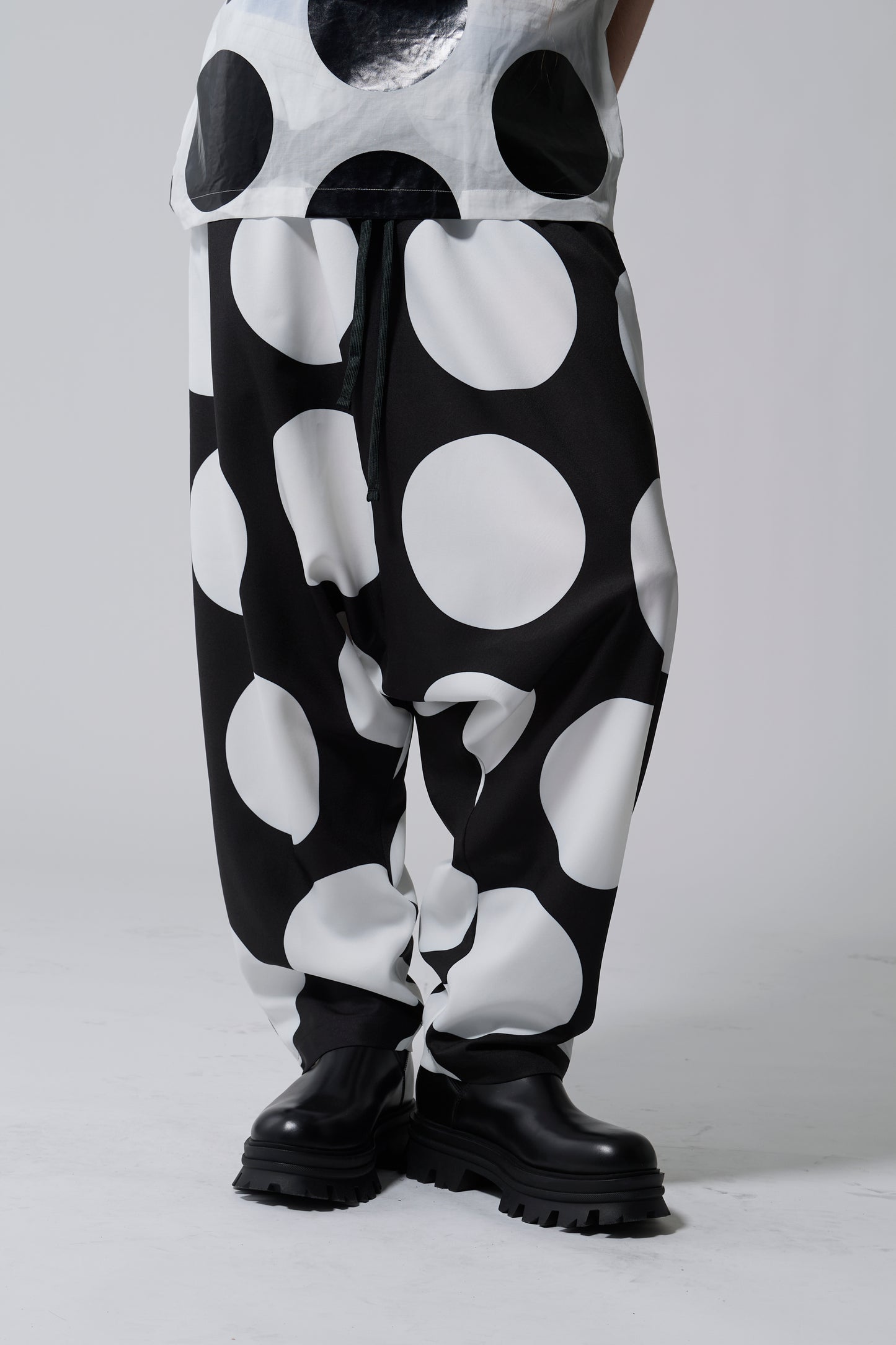 φ7inch dot Sarouel Pants BLACK