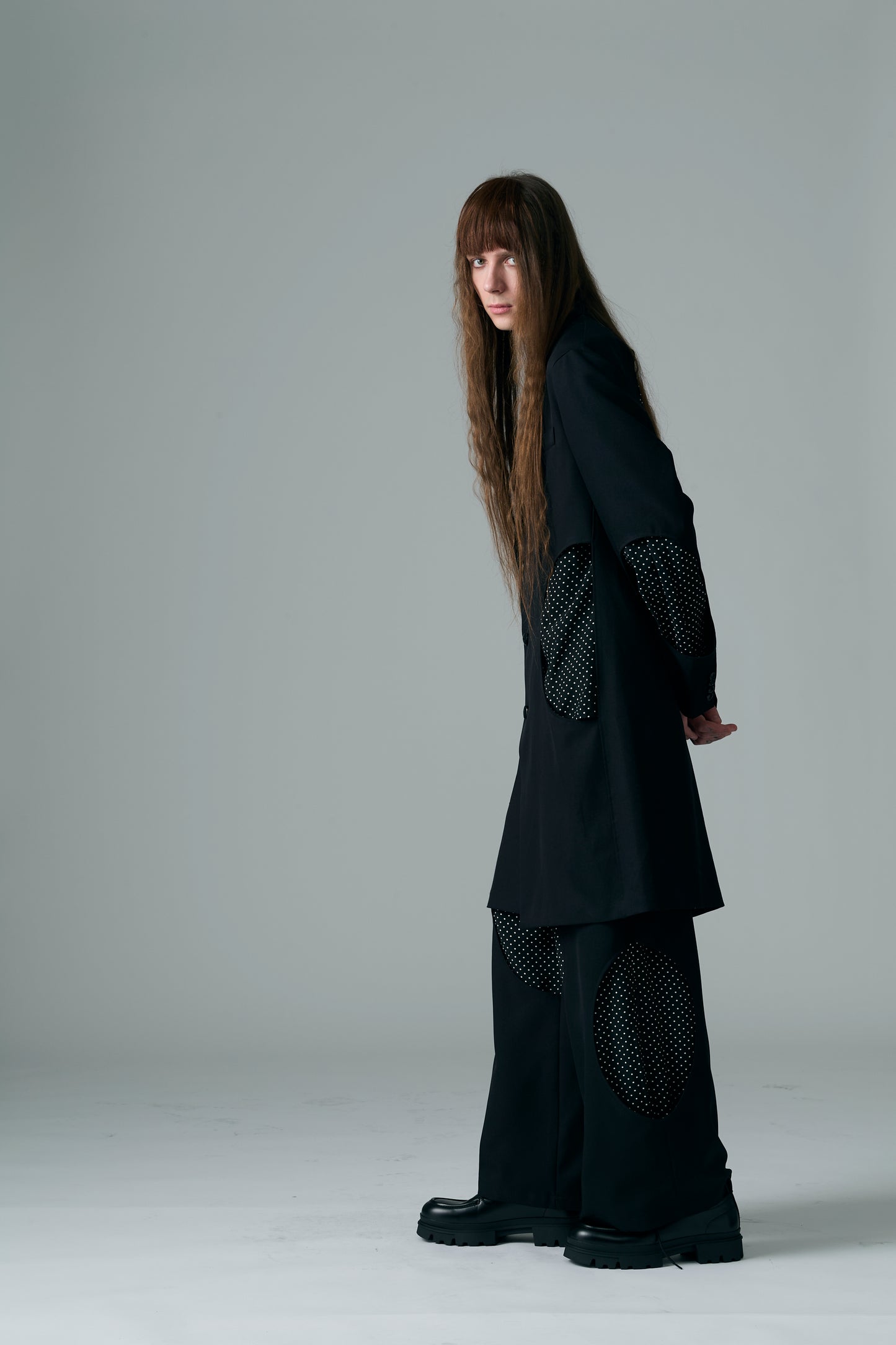 Dot Hole Cut-Out Design Jacket