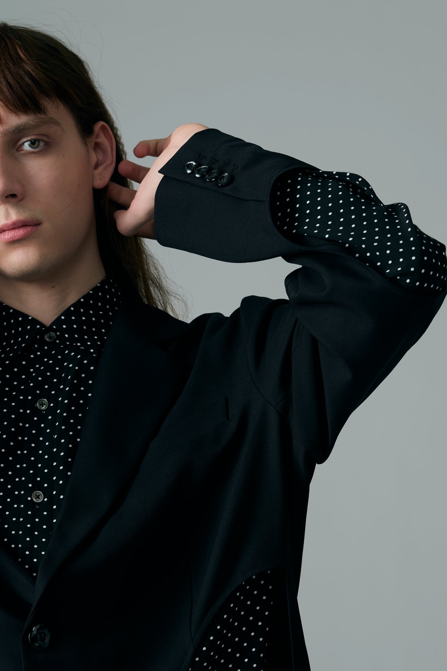 Dot Hole Cut-Out Design Jacket