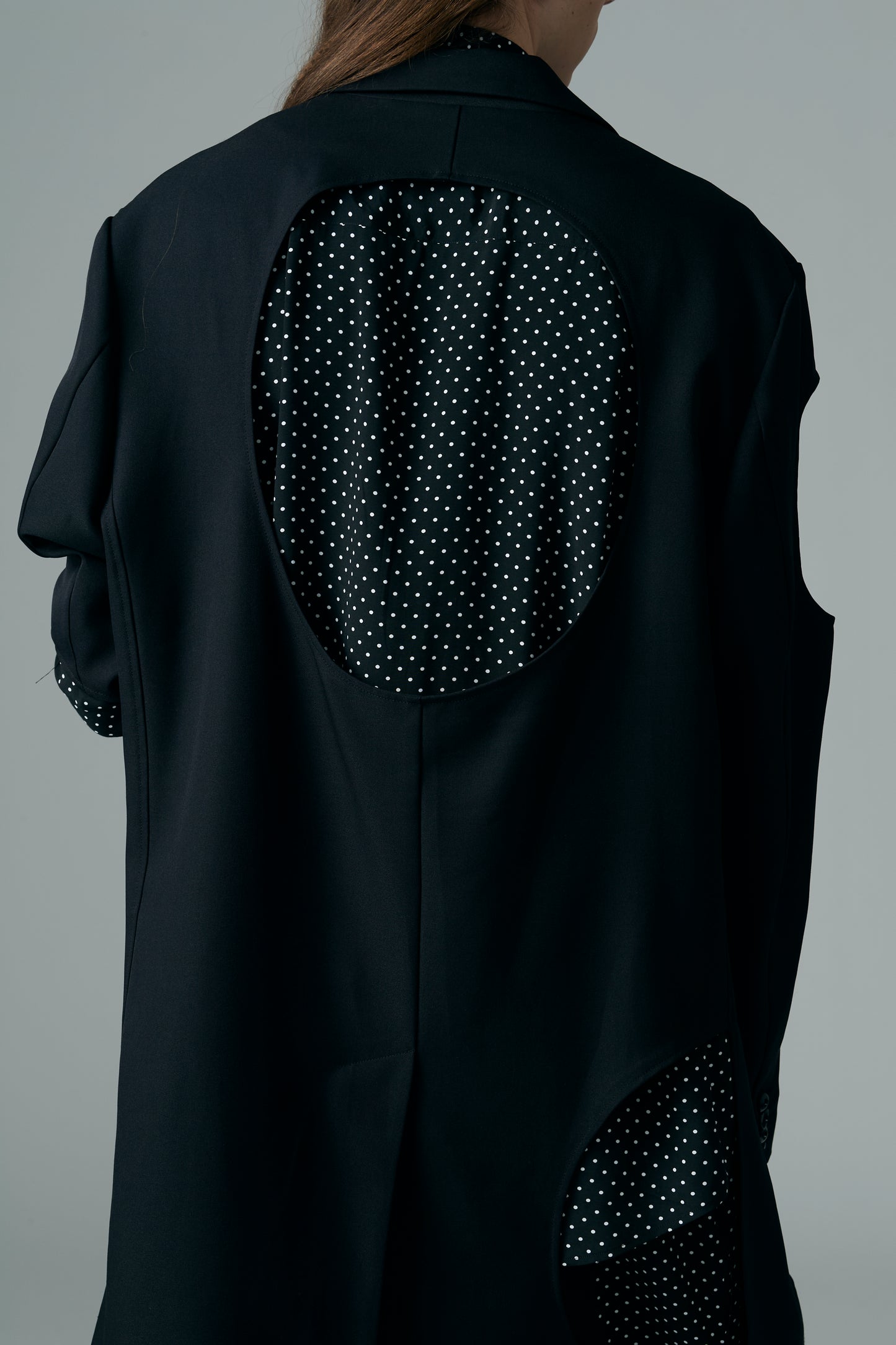 Dot Hole Cut-Out Design Jacket