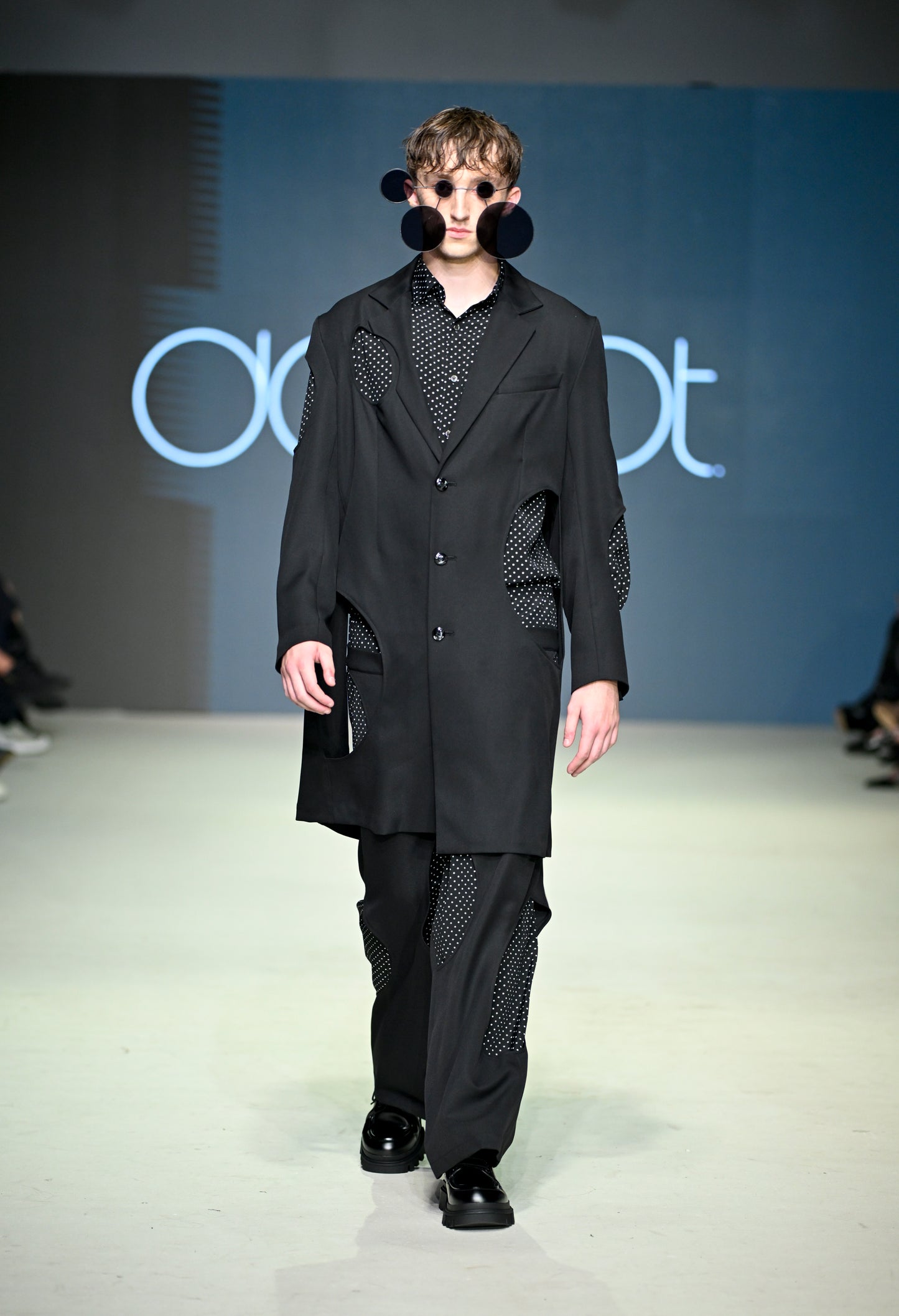 Dot Hole Cut-Out Design Jacket