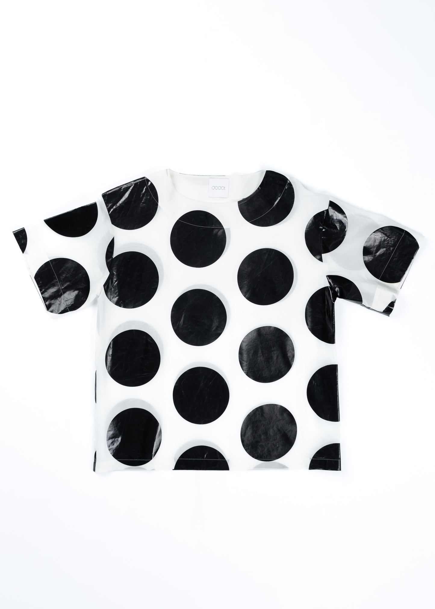 φ6inch dot Foil Print Tee WHITE