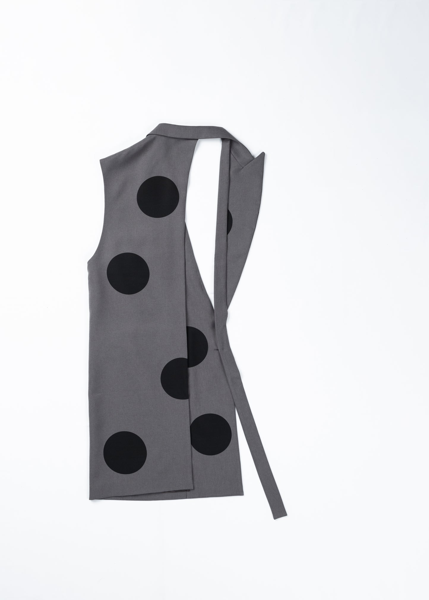 φ5inch dot Print Half Jacket GRAY