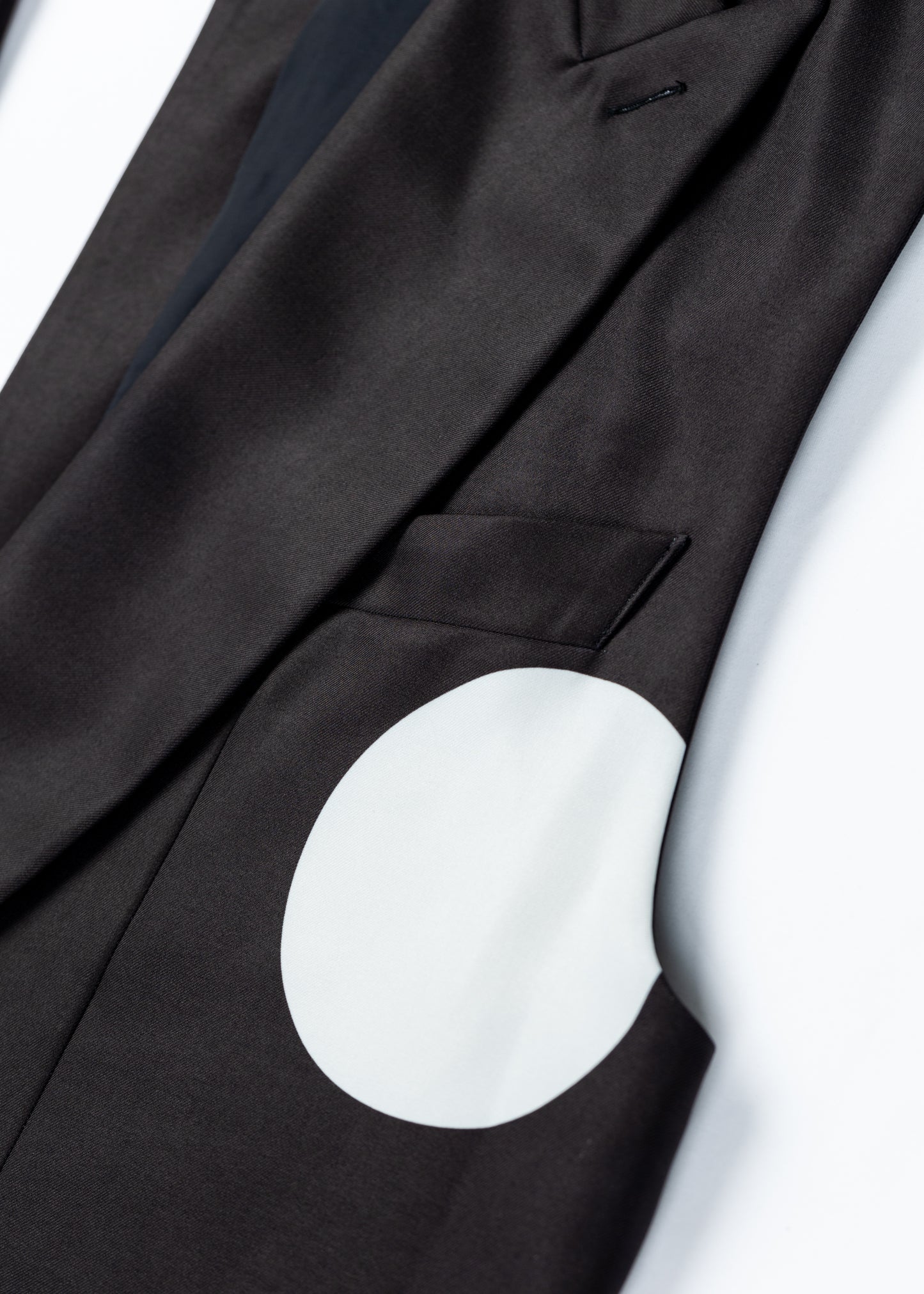φ5inch dot Print Half Jacket BLACK