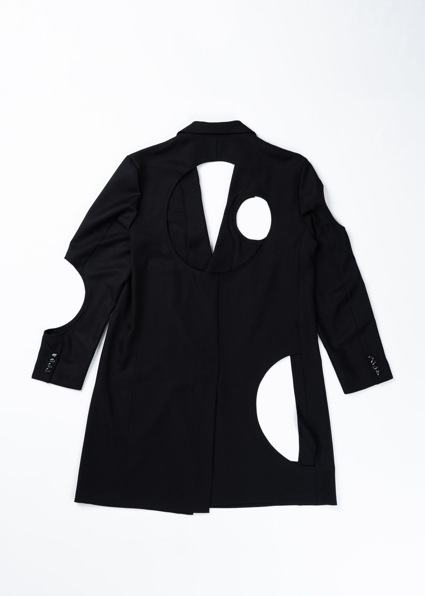 Dot Hole Cut-Out Design Jacket