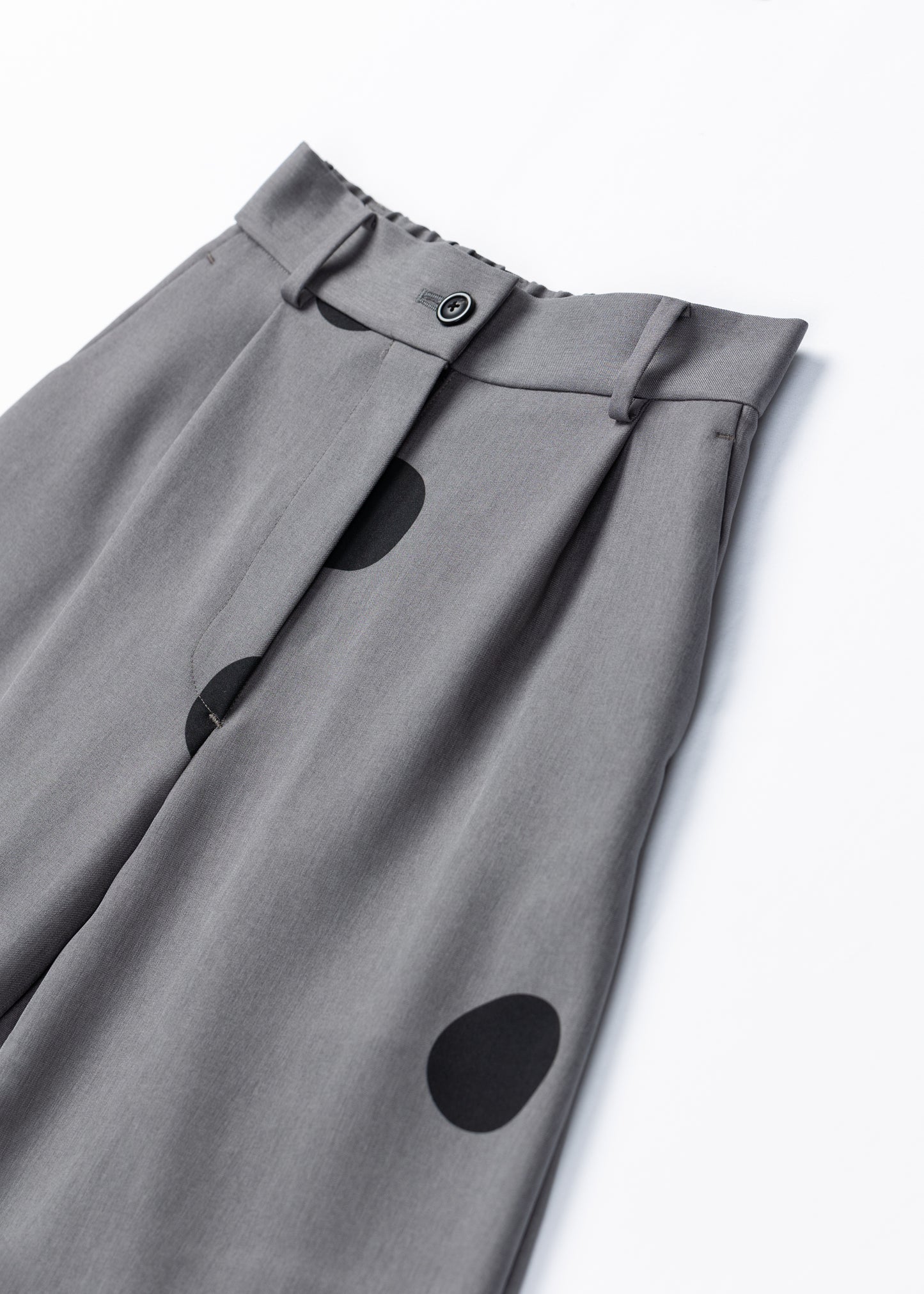 φ2.5inch dot Cucumber-like Silhouette Pants GRAY