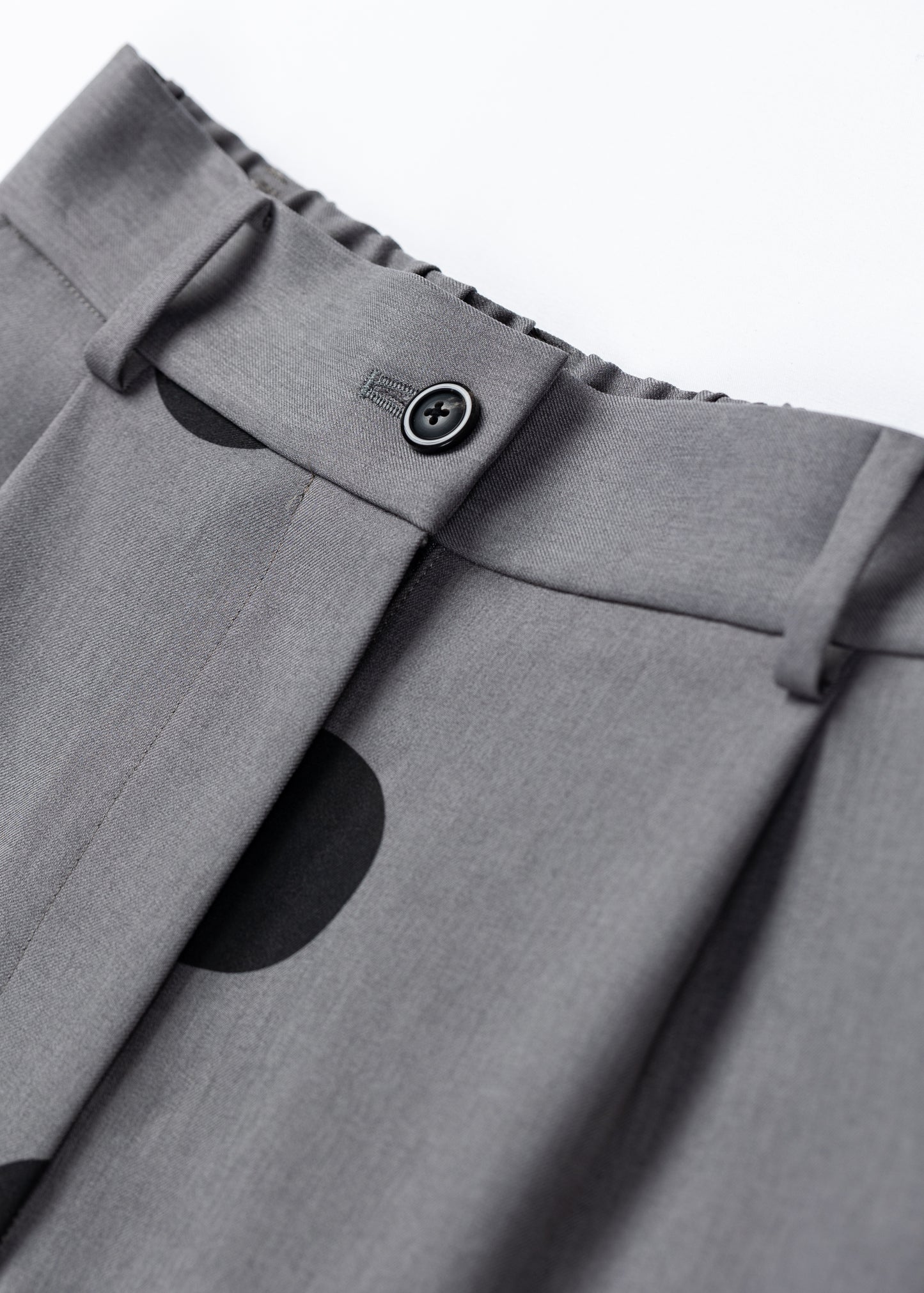 φ2.5inch dot Cucumber-like Silhouette Pants GRAY