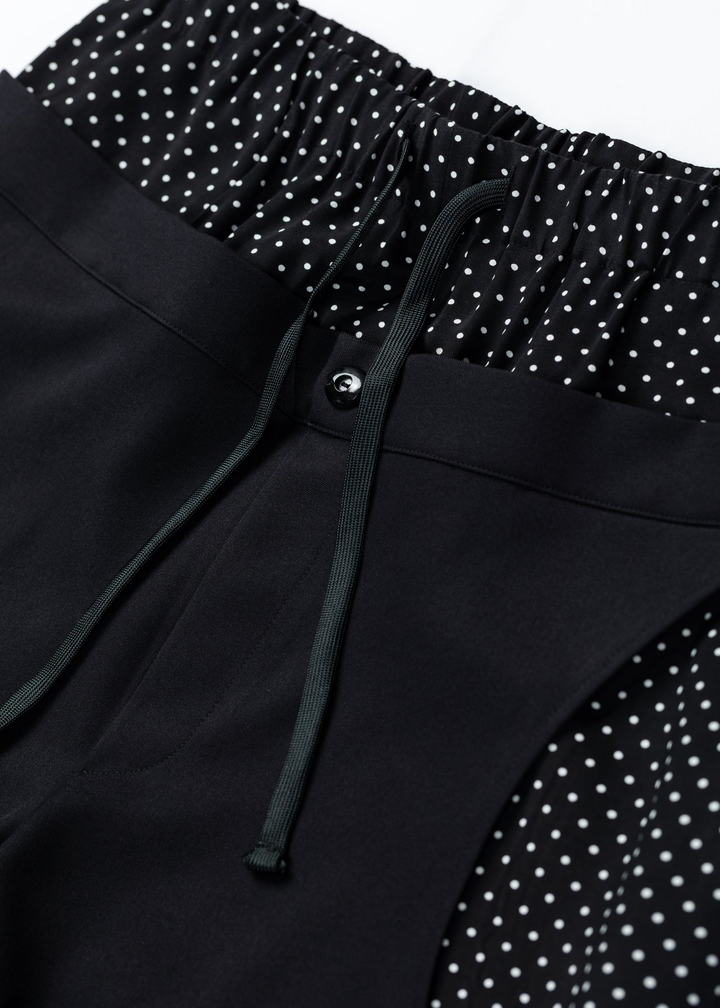 Hole Cut-Out Layered Pants