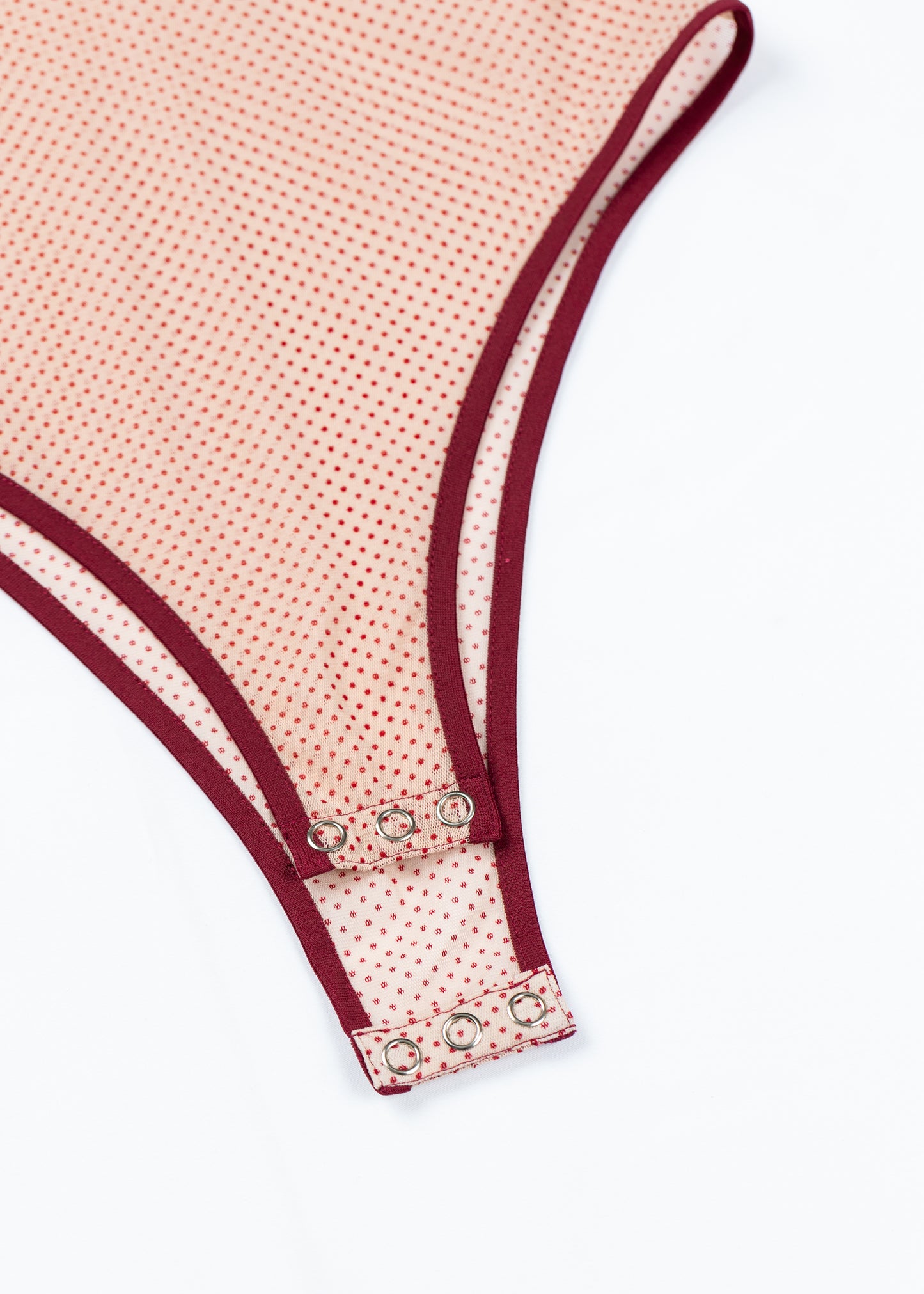 Sheer Dot Bodysuit BEIGE