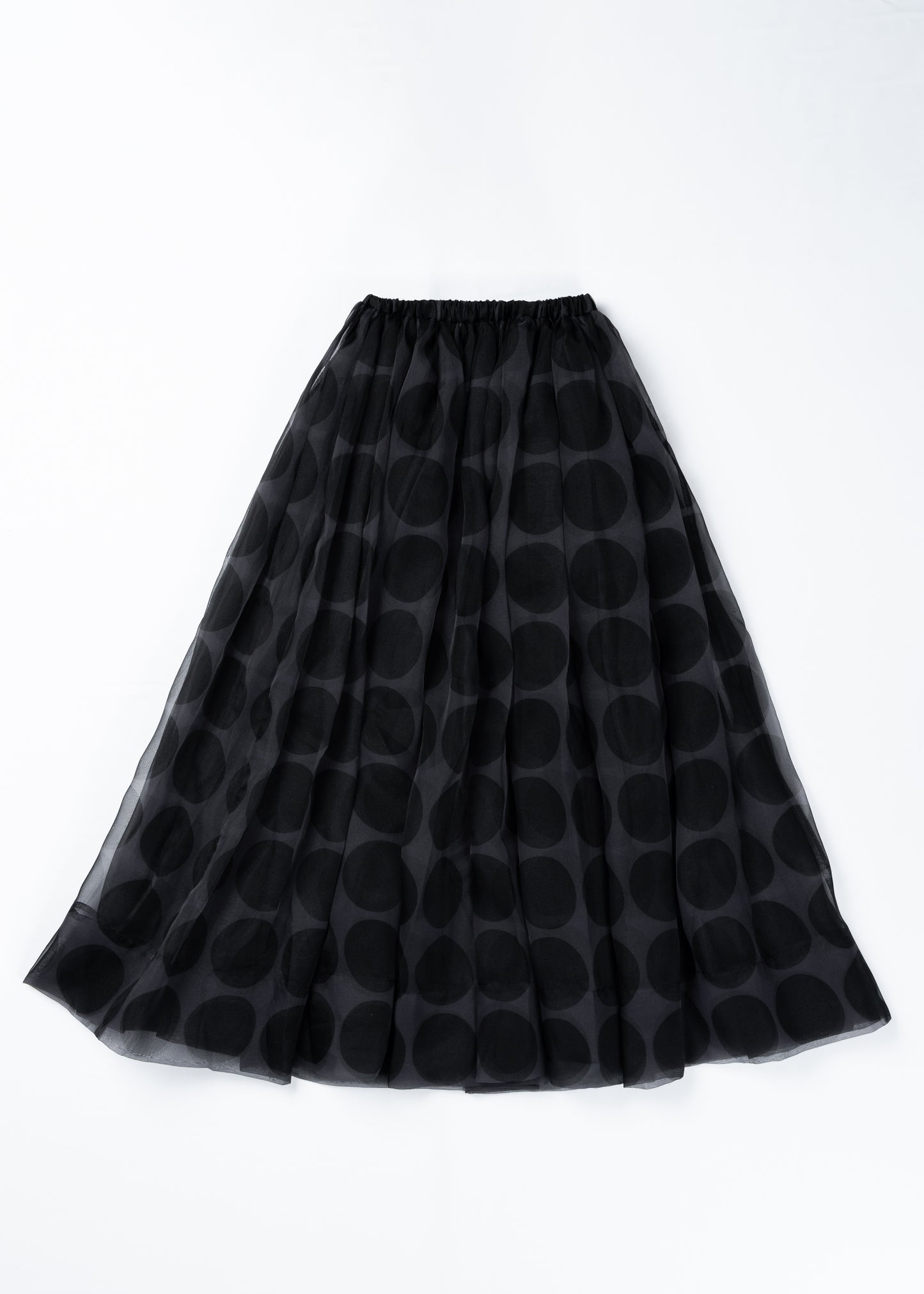 φ3.5inch dot Sheer Voluminous Gathered Skirt