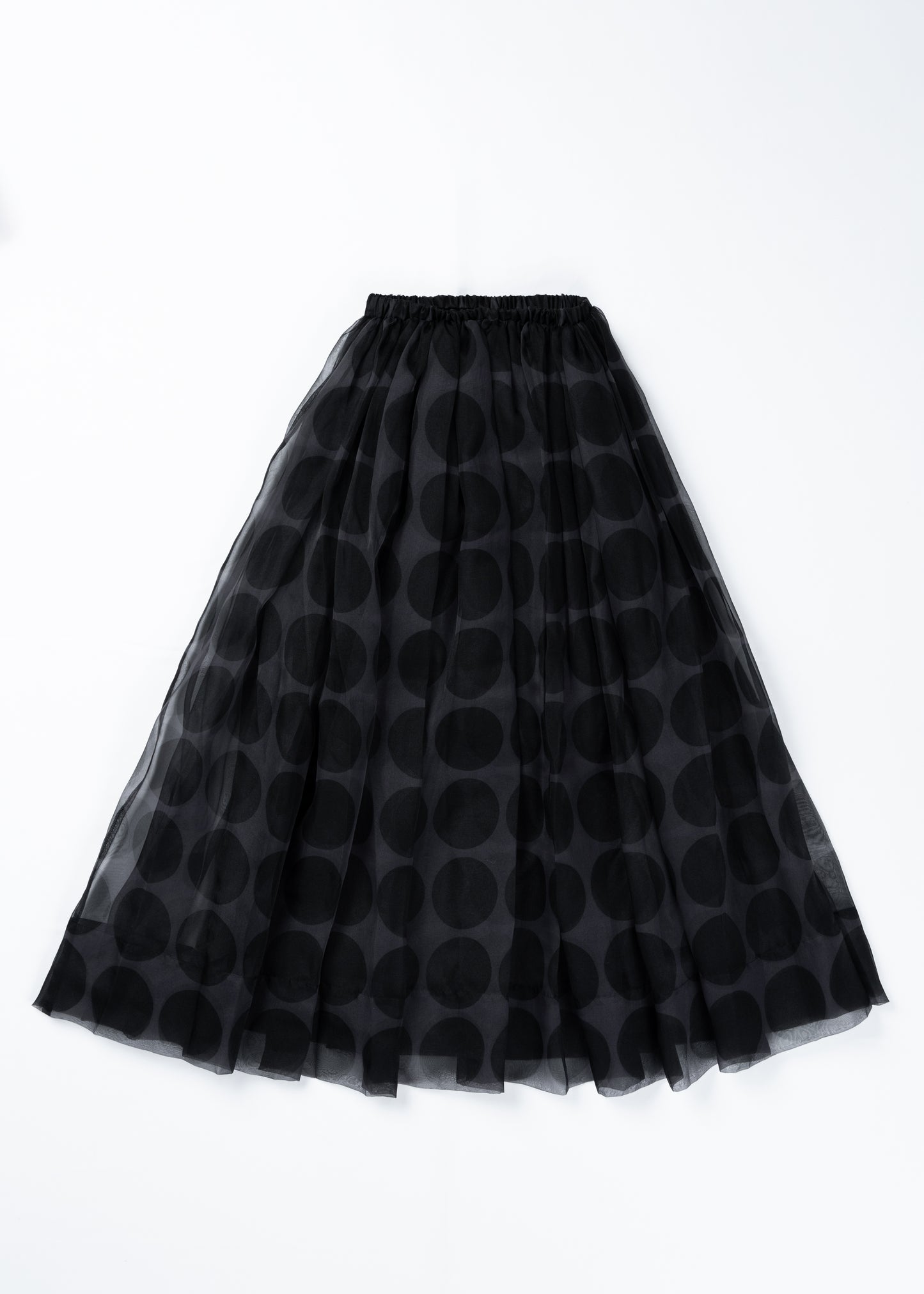 φ3.5inch dot Sheer Voluminous Gathered Skirt