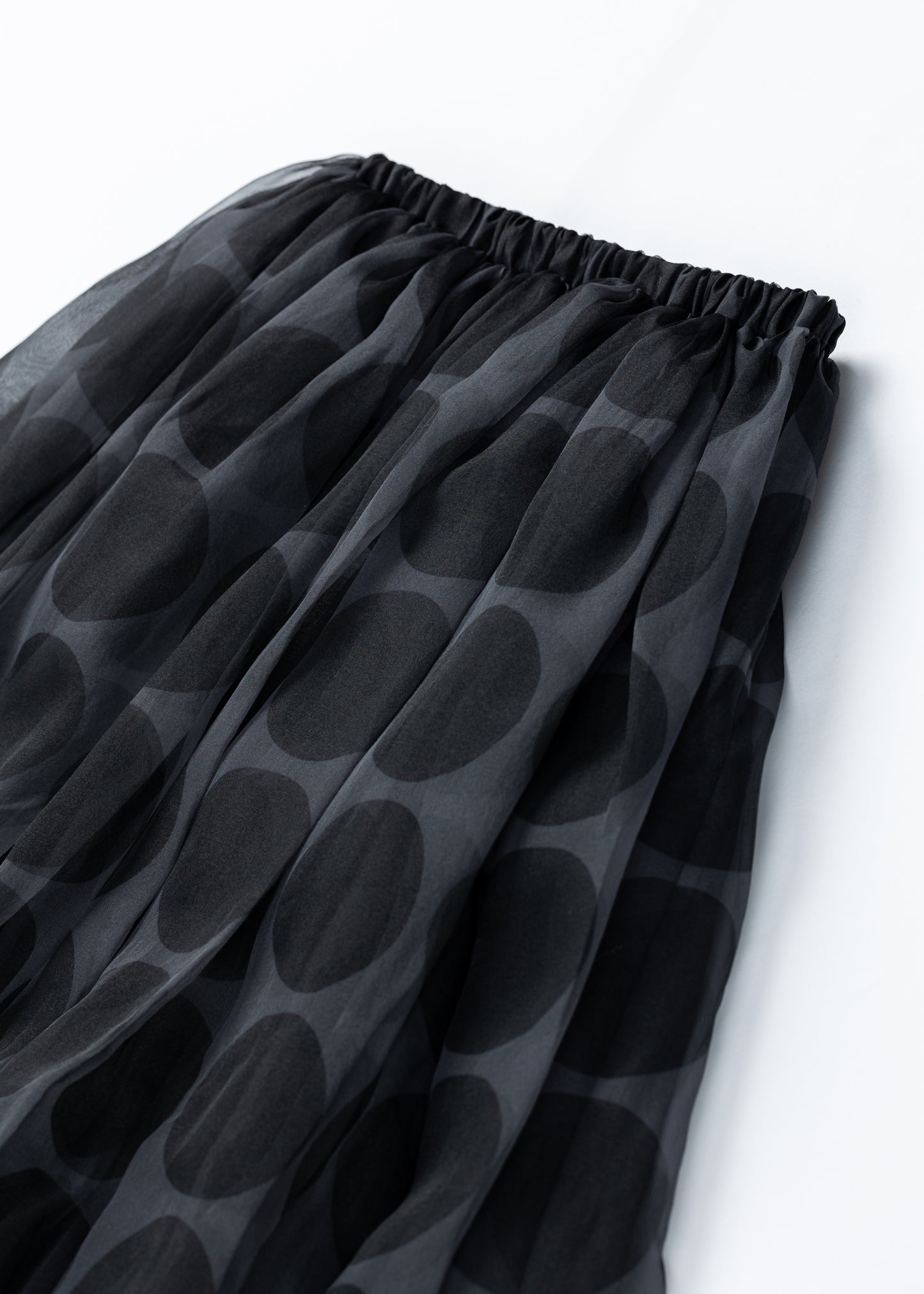 φ3.5inch dot Sheer Voluminous Gathered Skirt