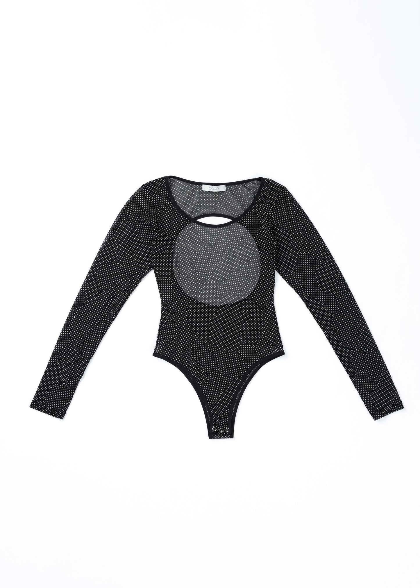 Sheer Dot Bodysuit BLACK