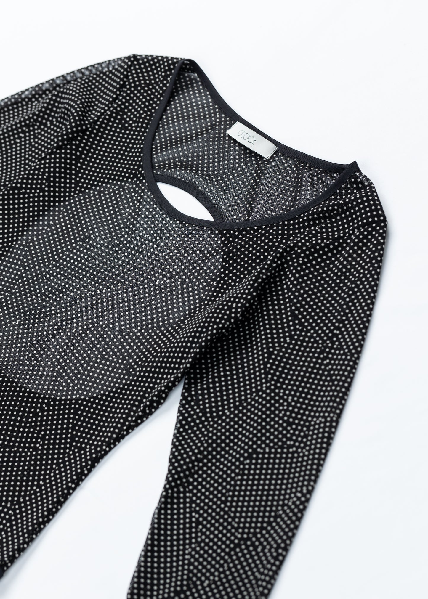 Sheer Dot Bodysuit BLACK