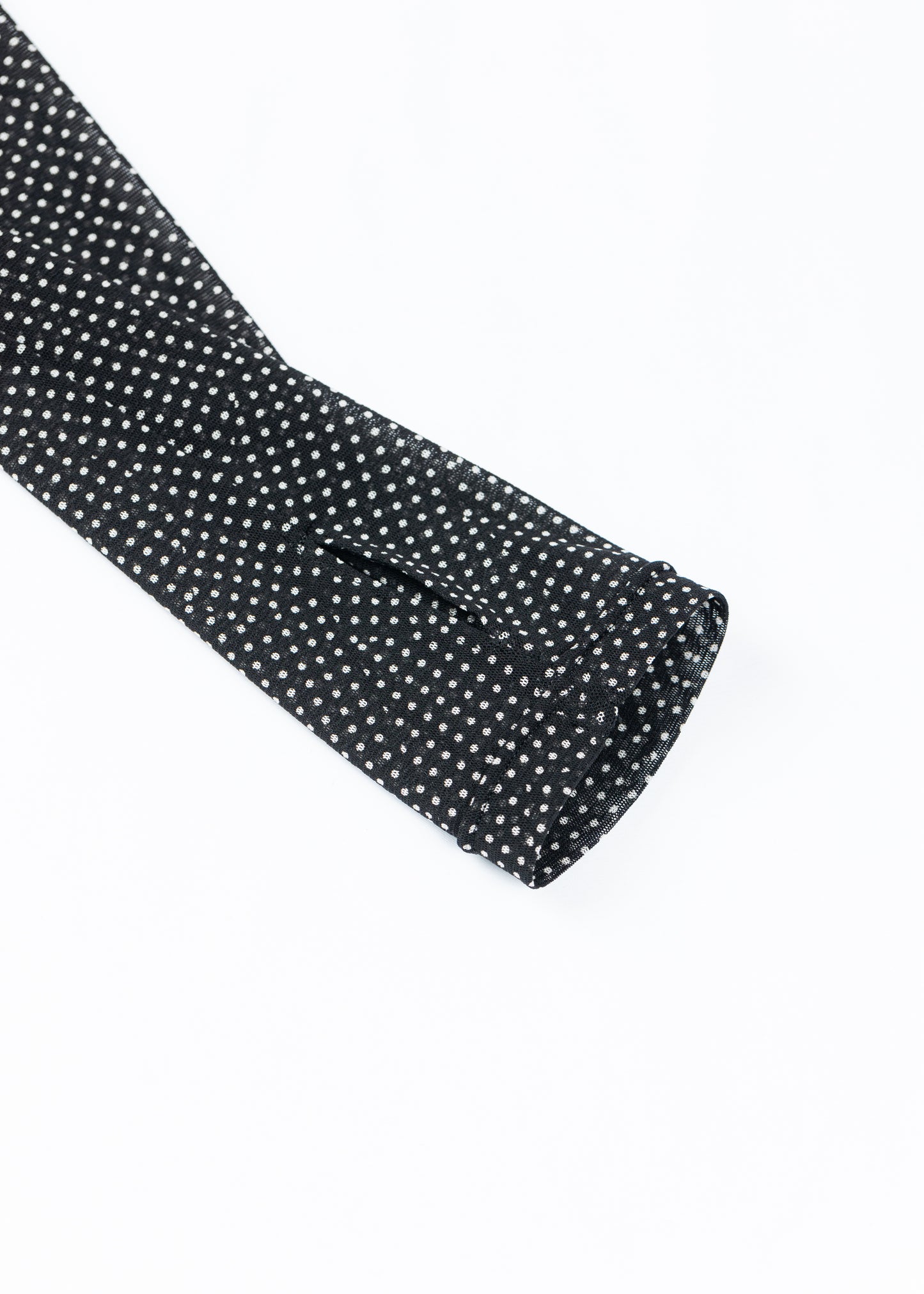 Sheer Dot Bodysuit BLACK