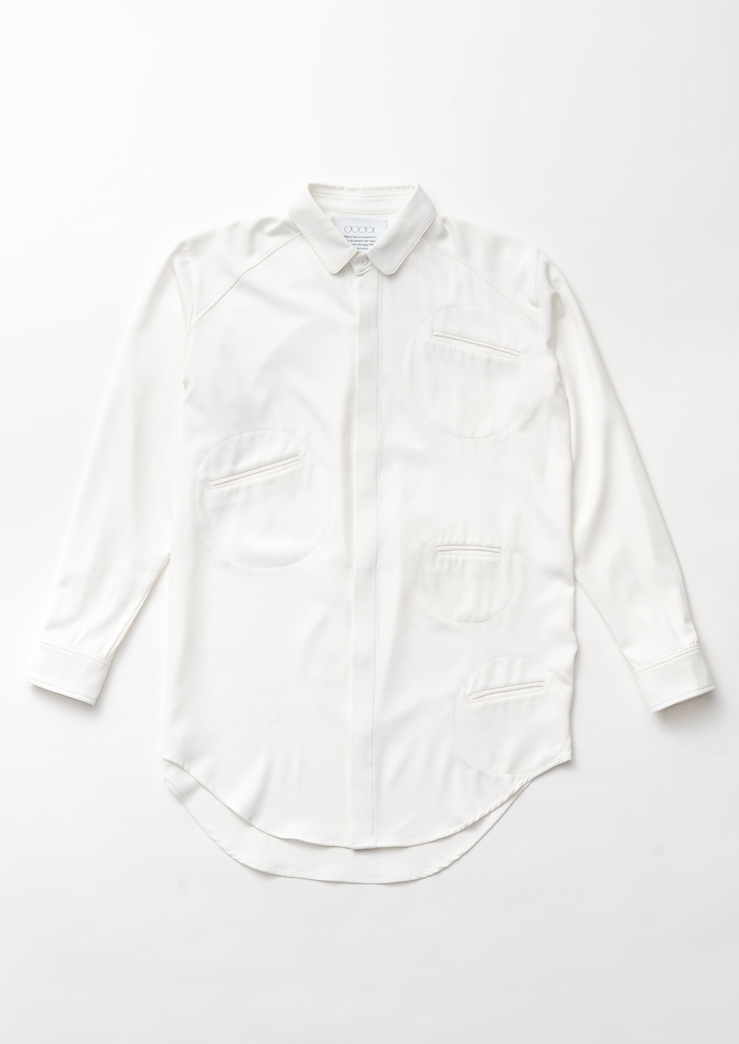 Round pockets Shirt / WHT