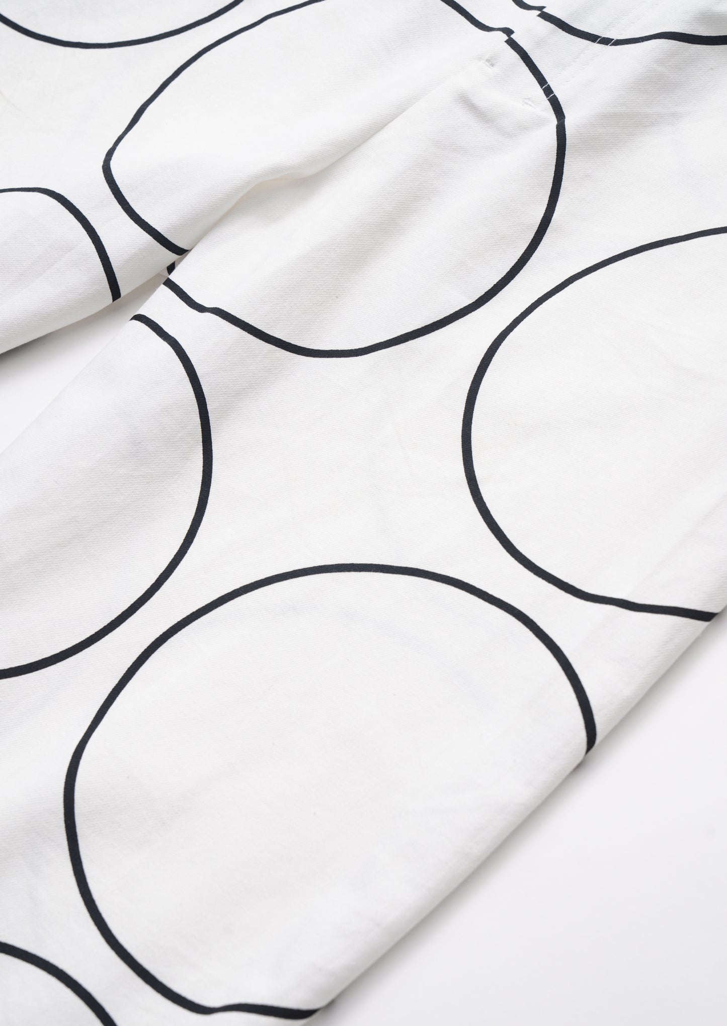 Line dots Wide Pants / WHT