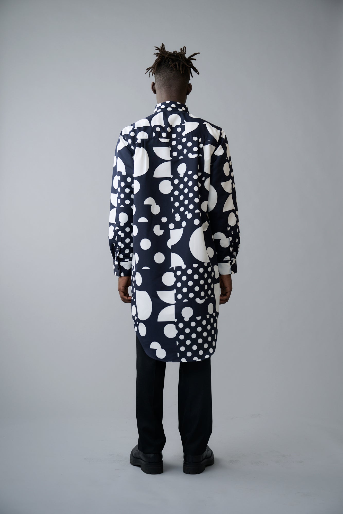 Geometric dot long shirt