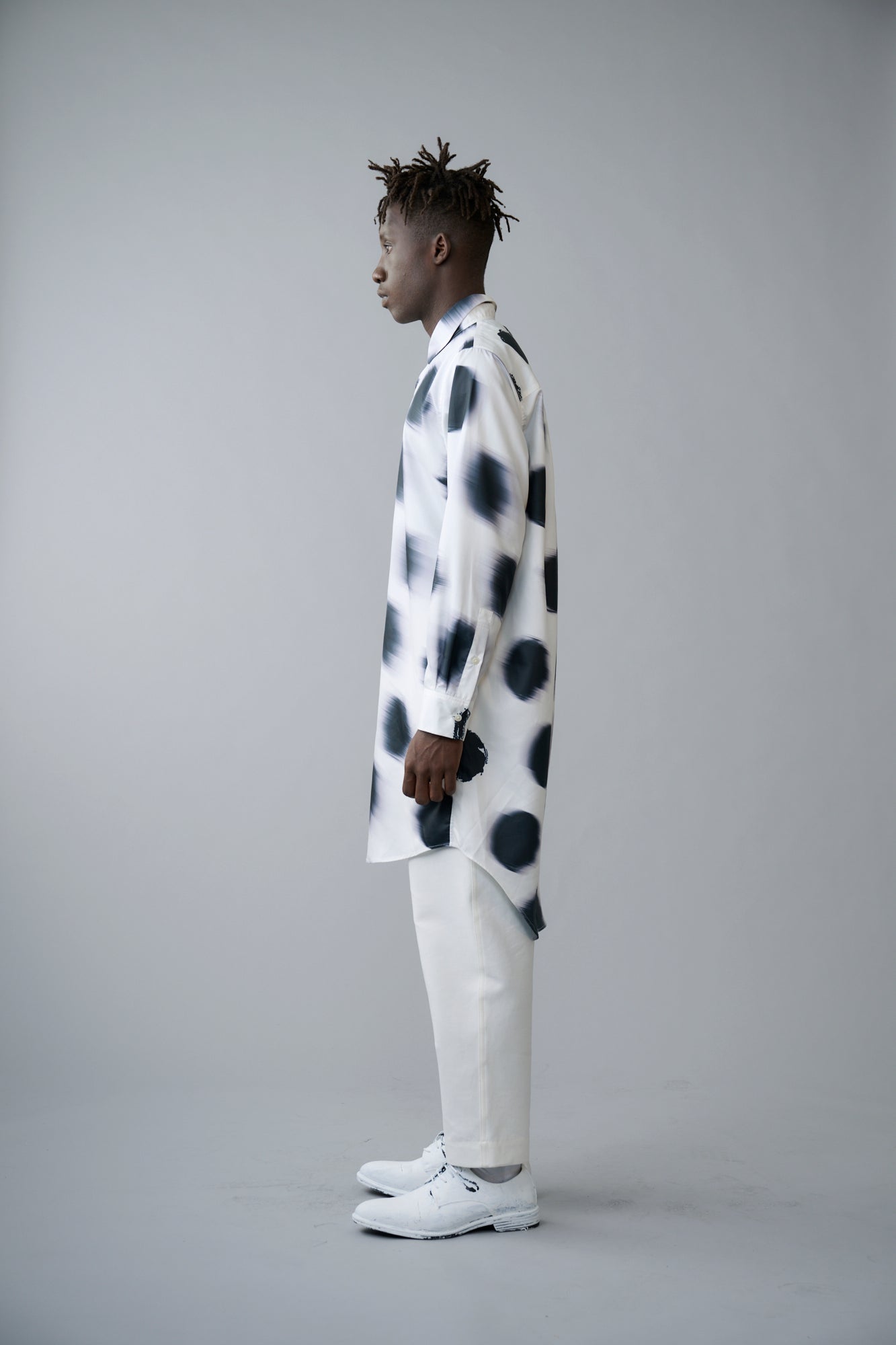 Unclear dot long shirt