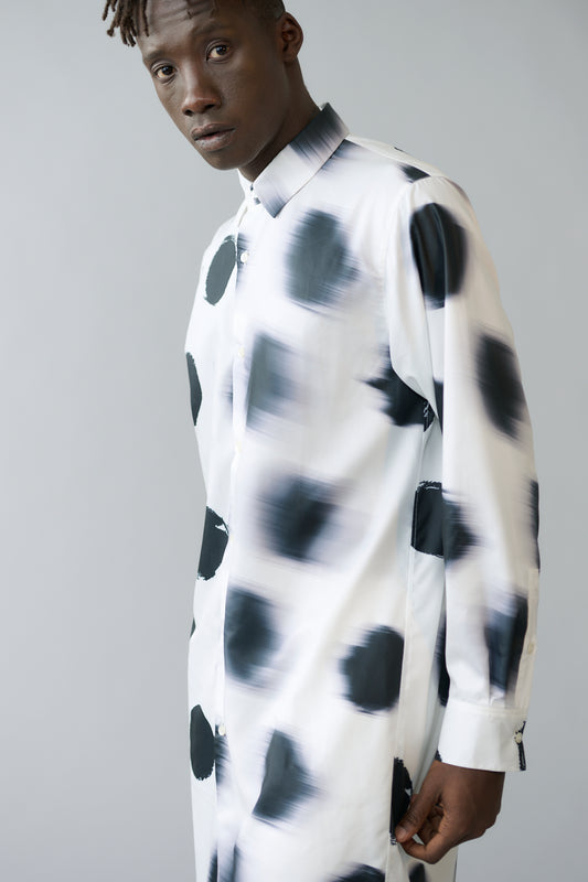 Unclear dot long shirt