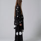 φ5inch dot Print Half Jacket BLACK