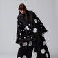 φ5inch dot Print Half Jacket BLACK