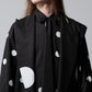 φ5inch dot Print Half Jacket BLACK