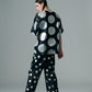 φ6inch dot Foil Print Tee BLACK