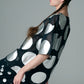φ6inch dot Foil Print Tee BLACK