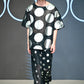 φ6inch dot Foil Print Tee BLACK
