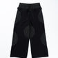 Hole Cut-Out Layered Pants
