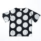 φ6inch dot Foil Print Tee BLACK