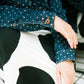 Painted pindots denim jacket