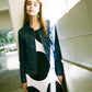 Painted pindots denim jacket