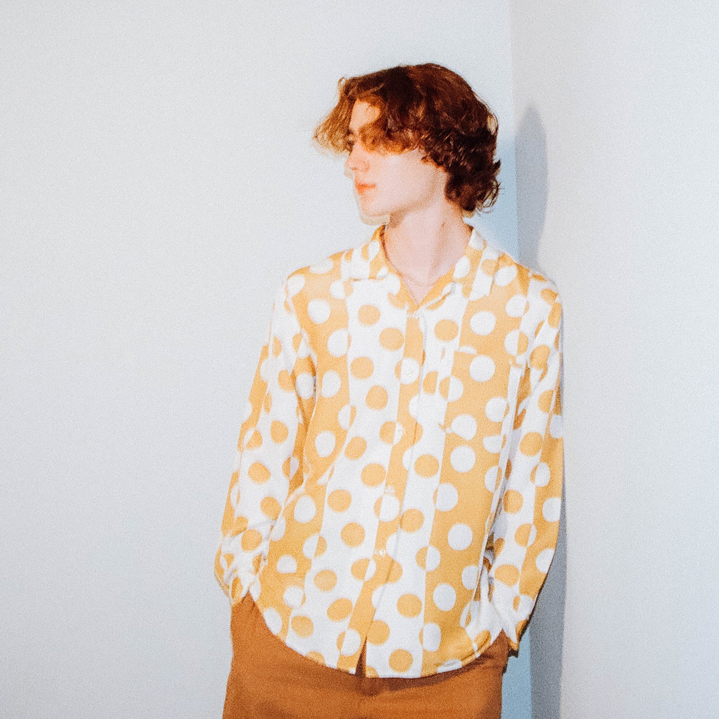 Geometric dots printed shirt