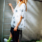 FACETASM / Deformation tulle asymmetric skirt