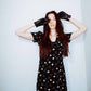 Geometric dots V-neck dress