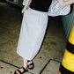 Geometric straight line skirt