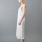φ0.1 inch dots Layerd Ballon Sleeve Dress WHITE
