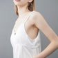 φ0.1 inch dots Layerd Ballon Sleeve Dress WHITE