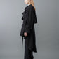 Random dot buttons Trench coat/BLK