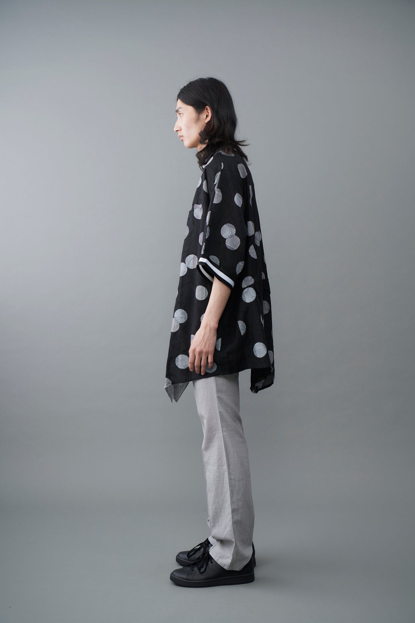 Japanese woven dot Short-Sleeved Shirt