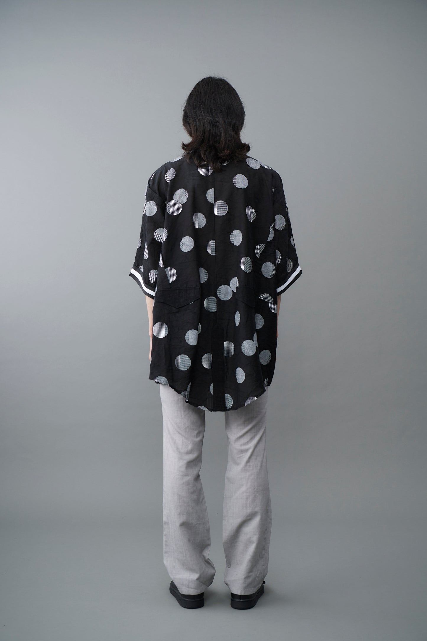 Japanese woven dot Short-Sleeved Shirt